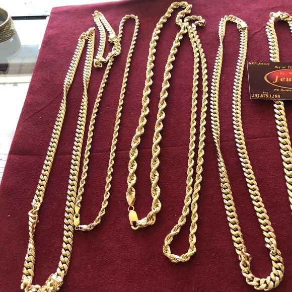 14 kt “ Miami Cuban” 24” necklace 59.5 grams - Picture 3 of 16